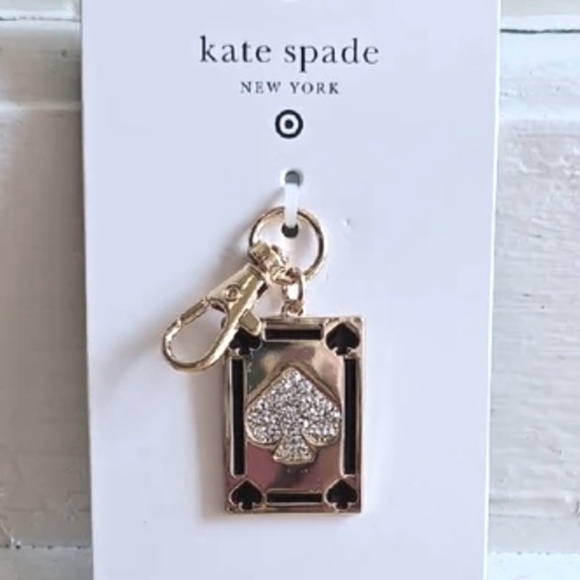 New Kate Spade New York x Target Spade Playing Card Bag Charm Limited Edition - Picture 1 of 10